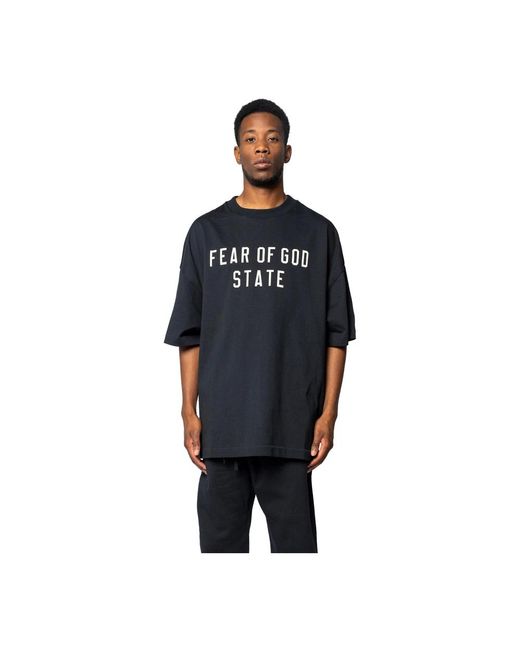 T-Shirts Fear Of God de hombre de color Black