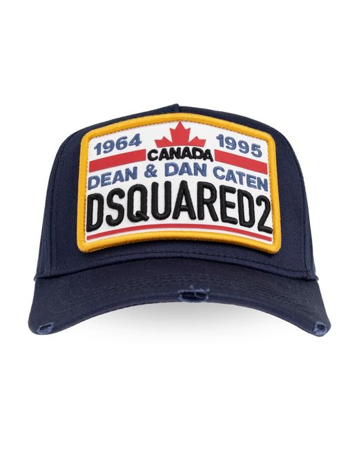 DSquared² Accessoires ,Blauw ,Katoen Baseball Cap in het Blue voor heren