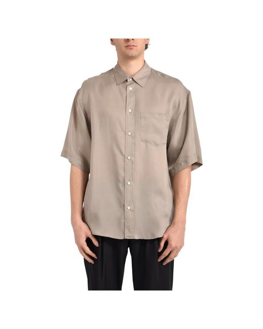 Grifoni Natural Short Sleeve Shirts for men
