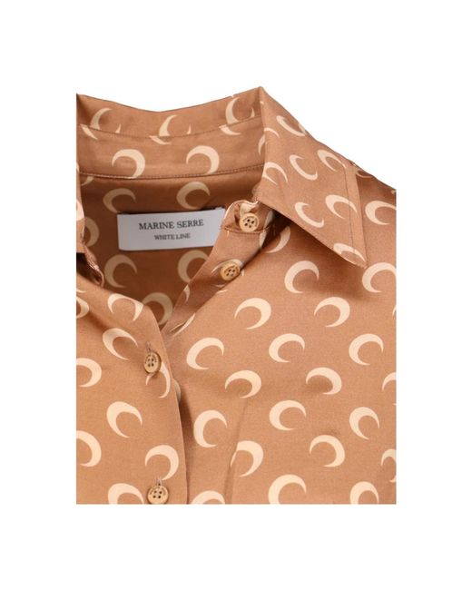 Blouses & shirts > shirts MARINE SERRE en coloris Brown