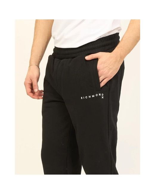 RICHMOND Black Sweatpants for men