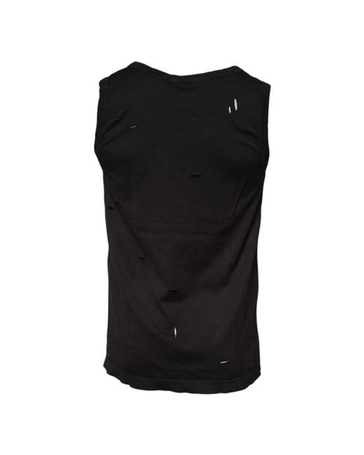 Dolce & Gabbana Black Sleeveless Tops