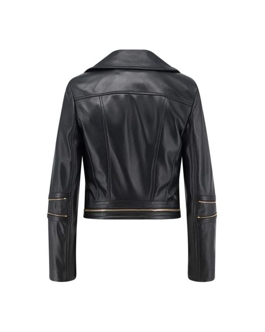 Elisabetta Franchi Black Leather Jackets