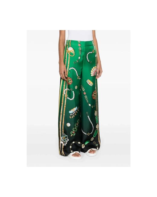 Casablanca Green Wide Trousers
