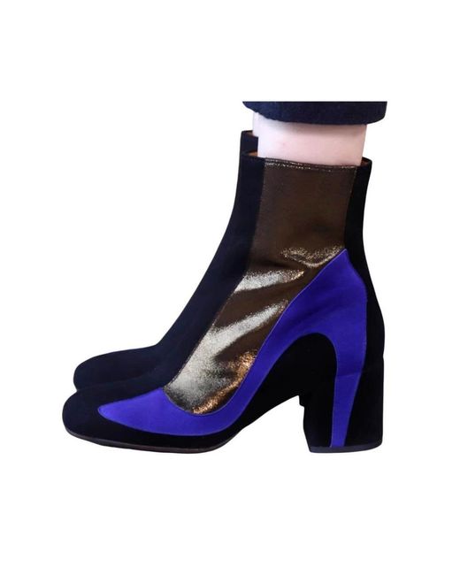 Chie Mihara Blue Heeled Boots