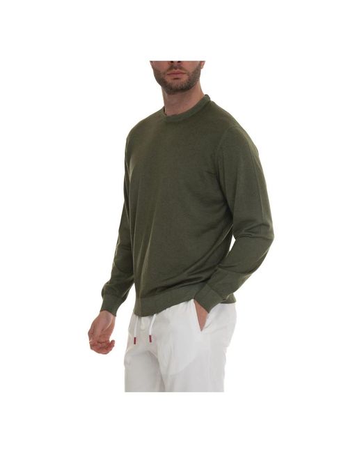 Kiton Knitwear > Round-neck Knitwear in het Green voor heren
