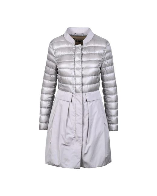Giacca trapuntata in nylon leggero di Herno in Gray