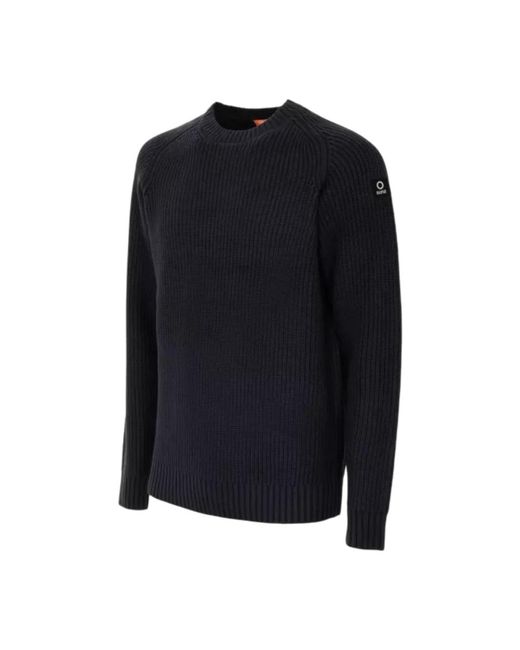 Suns Blue Round-Neck Knitwear for men