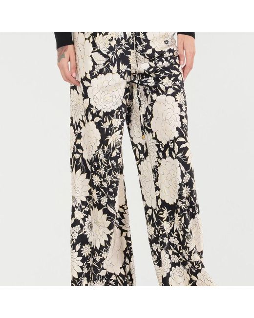 Roberto Cavalli White Wide Trousers
