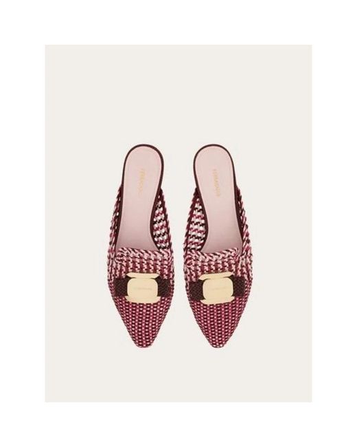 Ferragamo Pink Mules