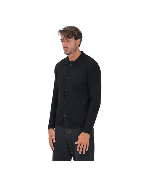 Cardigans SELECTED pour homme en coloris Black