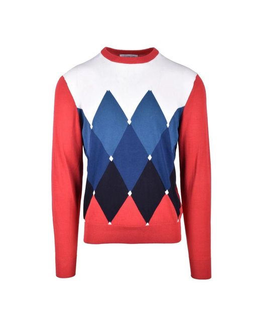 Ballantyne Baumwollstrickpullover in Red für Herren