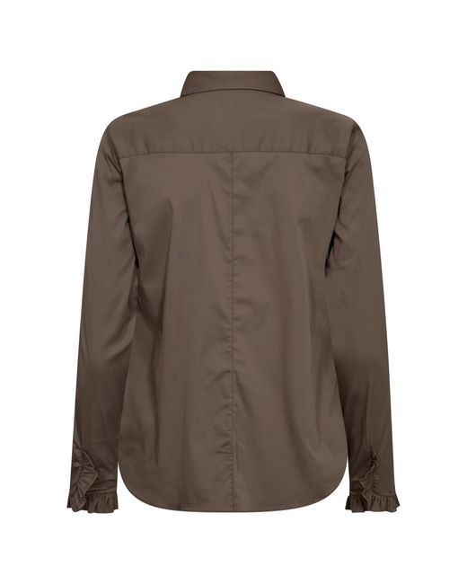 Mos Mosh Overhemden ,Bruin ,Katoen Mattie Flip Shirt in het Brown