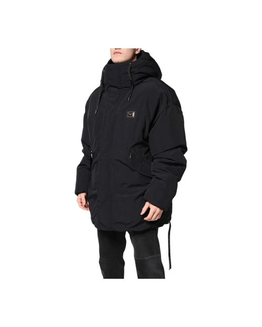 Dolce & Gabbana Black Winter Jackets for men