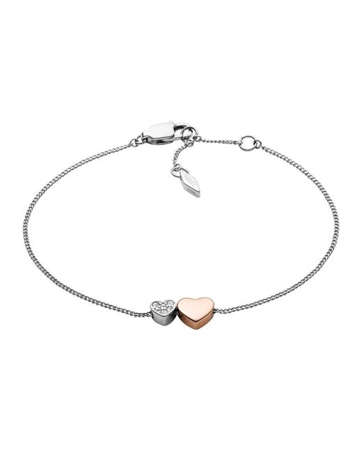 Bracelets Fossil en coloris Metallic