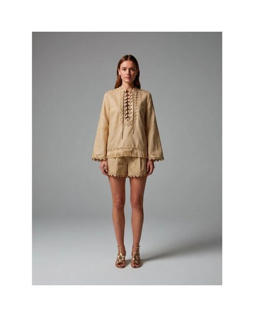Zimmermann Mahon Tunic Top in het Natural
