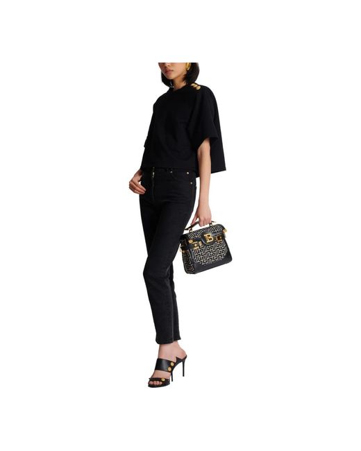 T-Shirts Balmain en coloris Black