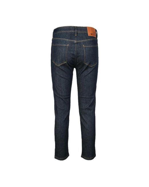 Vaqueros Elegantes Con Mezcla De Algodón, Mujer, Talla Love Moschino de color Blue