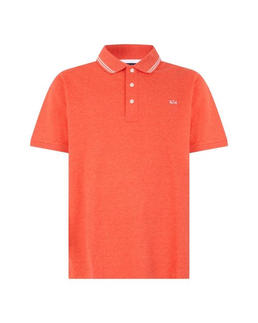 Paul & Shark Orange Polo Shirts for men