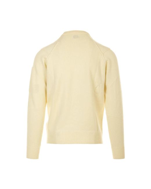 C P Company Natural Round-Neck Knitwear for men