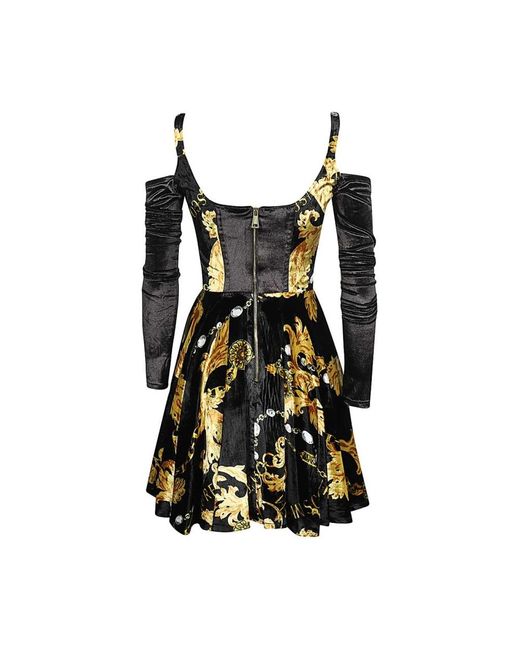 Versace Jeans Couture Black Flared Dress