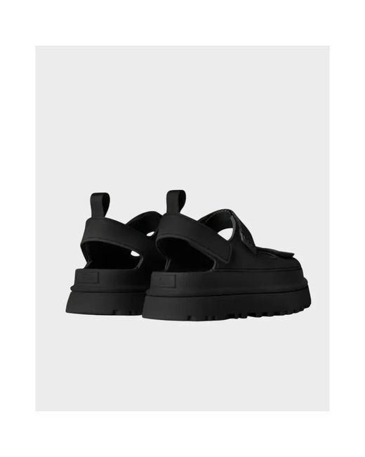 Ugg Black Flat Sandals
