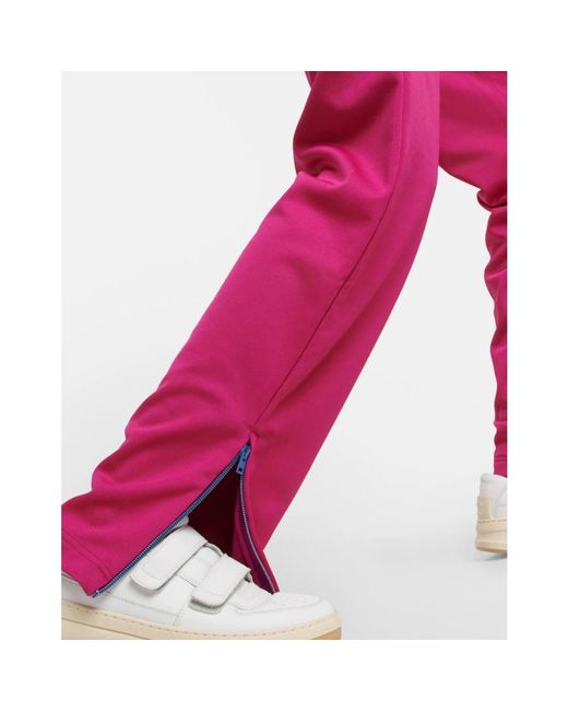 Trousers > sweatpants Acne en coloris Pink