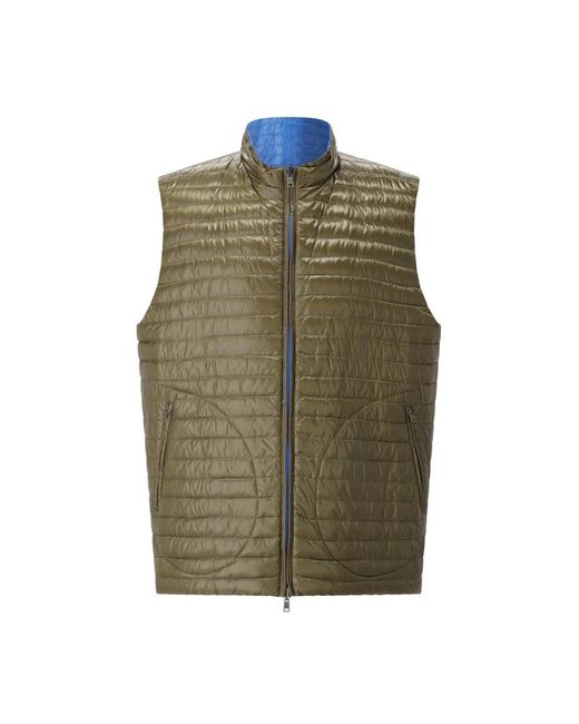 Herno Reversible Vest in het Green voor heren