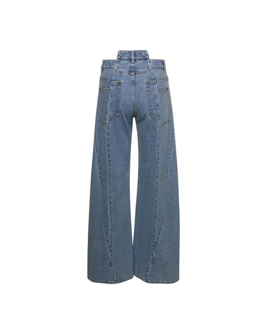Maison Margiela Blue Wide Jeans