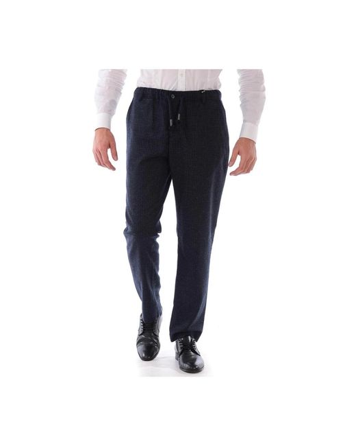 Daniele Alessandrini Blue Slim-Fit Trousers for men