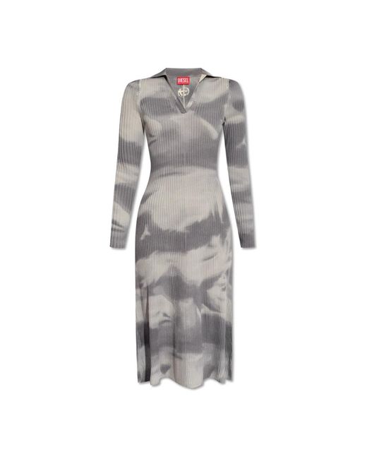 Midi Dresses DIESEL de color Gray