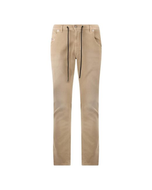 DIESEL Natural Slim-Fit Trousers for men