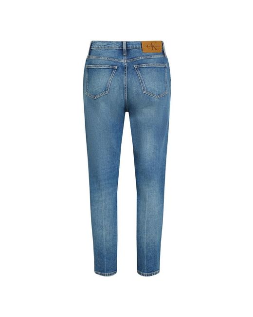 Calvin Klein Blue Cropped Jeans