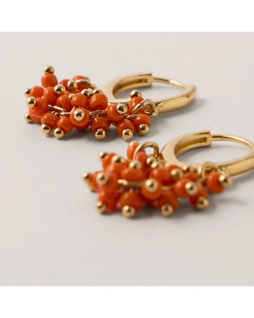 Earrings Malababa de color Orange