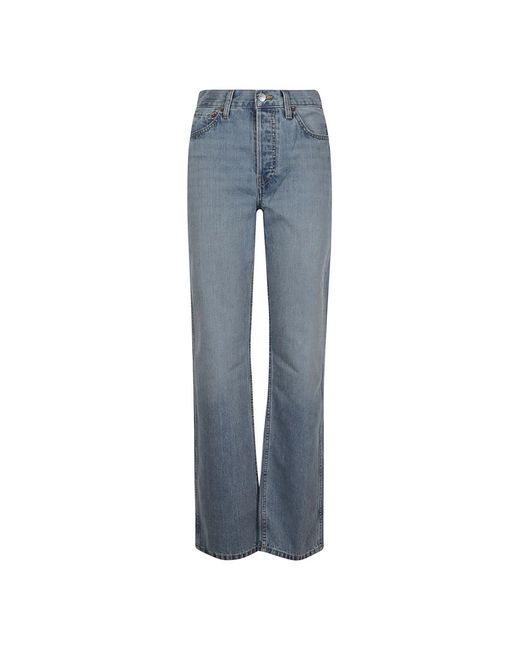 Re/done Blue Straight Fit Jeans
