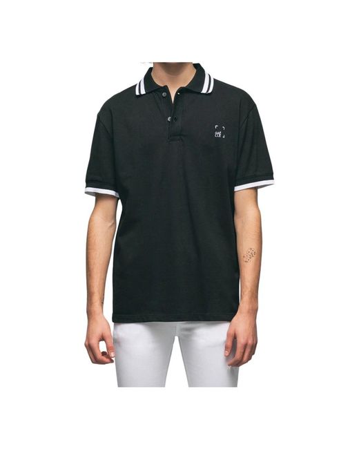 Gaelle Paris Black Polo Shirts for men