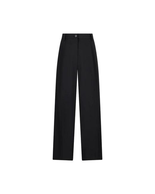 Dolce & Gabbana Black Wide Trousers