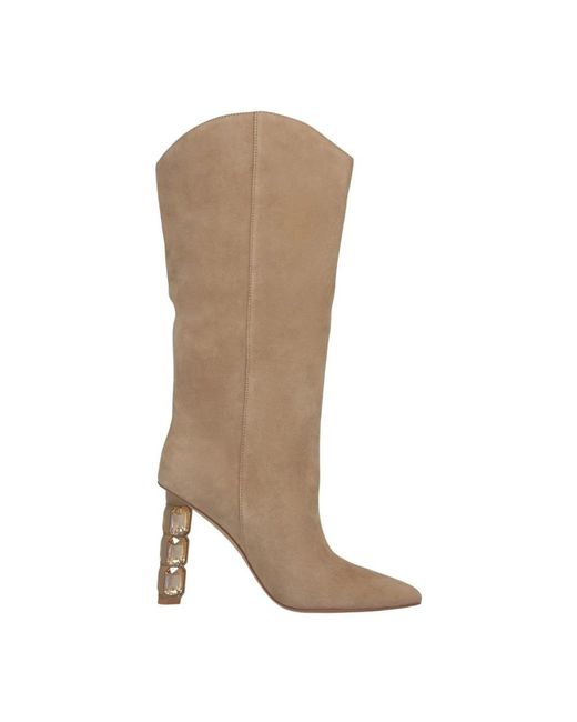 Alma En Pena. Brown Cowboy & Biker Boots