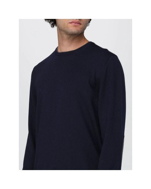 Fay Blue Round-Neck Knitwear for men