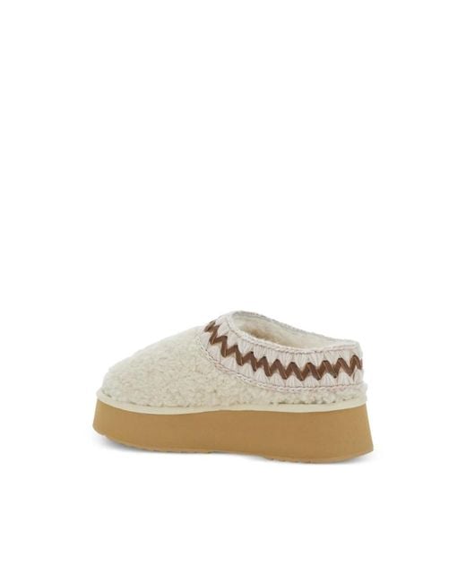 Mou White Slippers