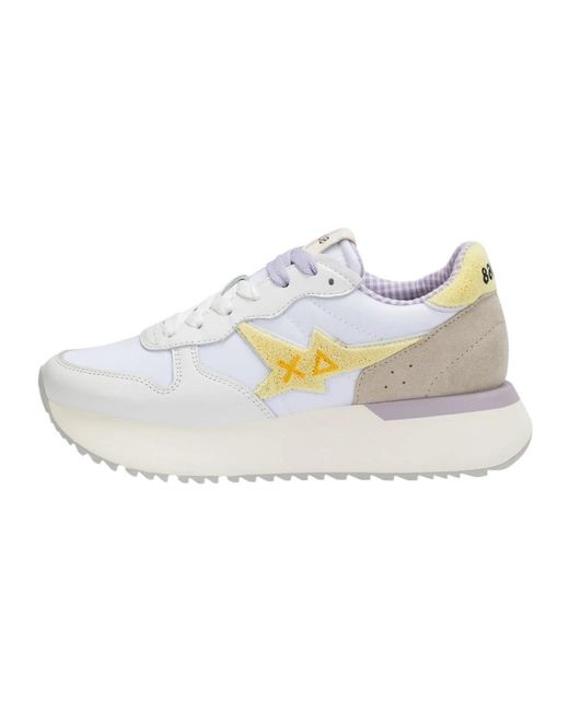Sun 68 White Big Stargirl Spongee Logo