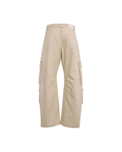 Golden Goose Deluxe Brand Natural Wide Trousers for men