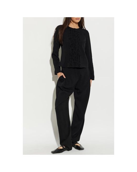 Emporio Armani Ruffled Jacket in het Black