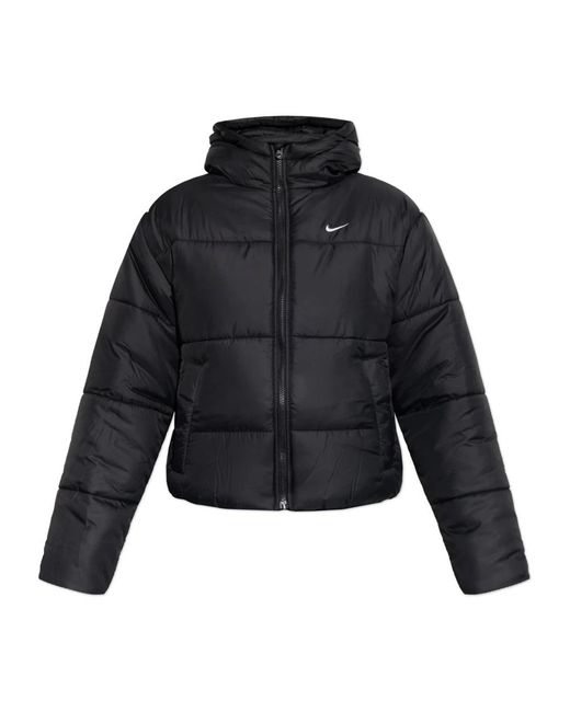 Nike Fitness ,Zwart ,Leer Sportswear Classic Puffer in het Black