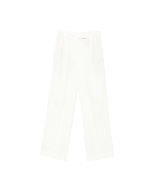 Rohe White Straight Trousers