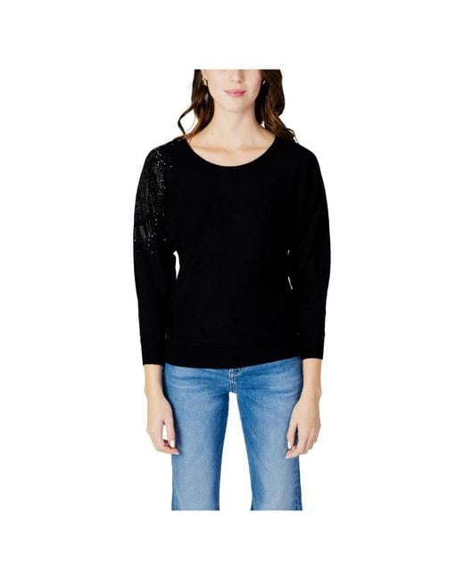 Round-Neck Knitwear di Guess in Black