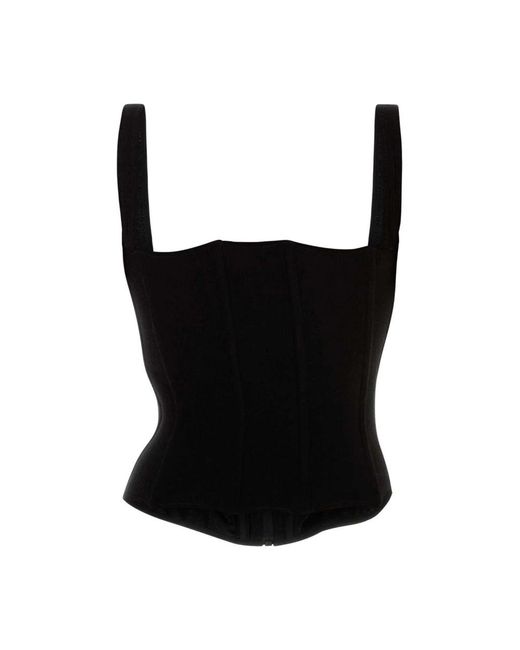 Balenciaga Black Sleeveless Tops