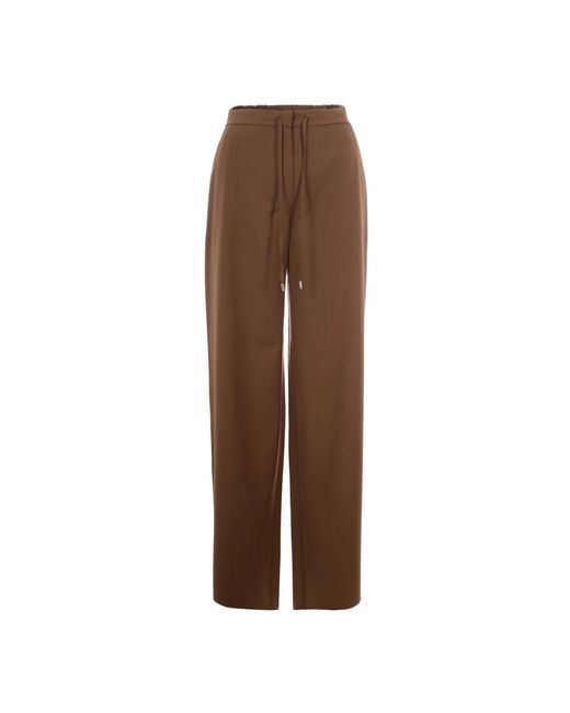 Max Mara Brown Wide Trousers