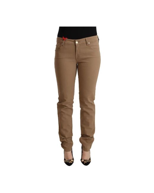Jacob Cohen Brown Skinny Jeans