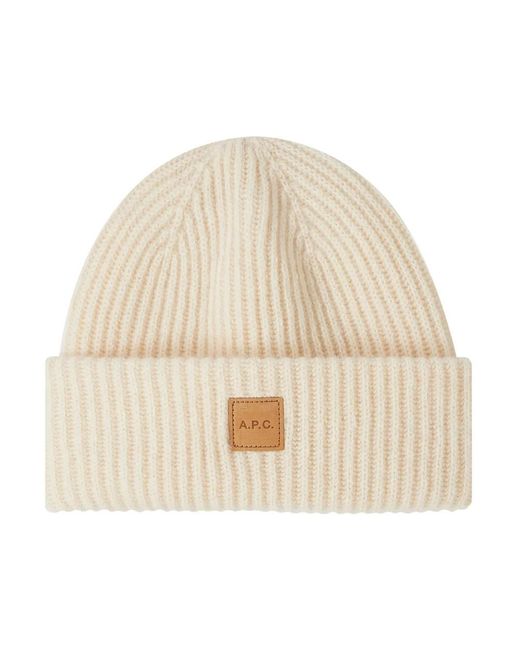 A.P.C. Natural Beanies for men
